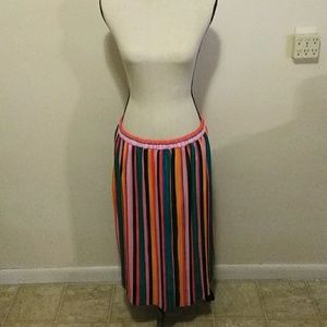 Striped skirt of many colors